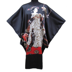Kimono Robe Grand Taille Motif Femme Japonais Asiatique