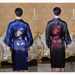 Kimono Asiatique Noir Japonais