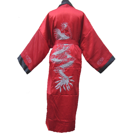 Kimono Dragon Asiatique Bordee Reversible