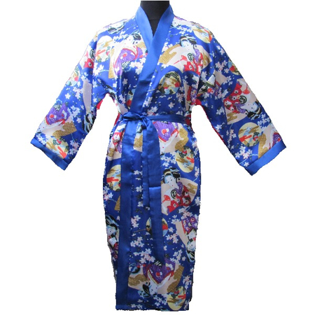Kimono Femme Japonais Bleu Avec Nuisette Femme Japon